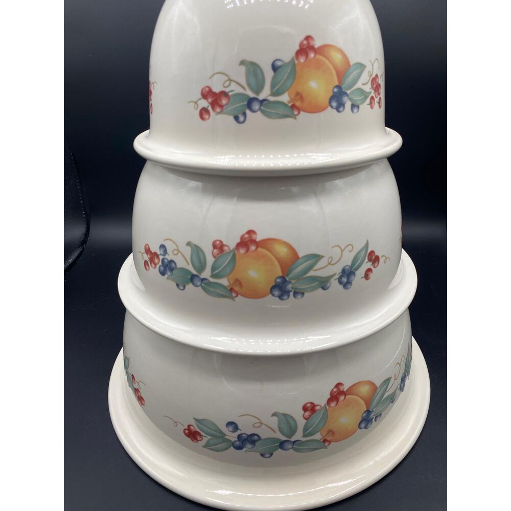 Corelle Cordinates Abundance Fruit Set Of 3 Nesting Mixing Bowls 1 &2 & 3 Qt - Picture 2 of 8